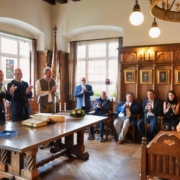 Viva la Toscana 2026 (c) Judith Weber (1) Beim Eintrag ins goldne Buch im Schlierseer Rathaus